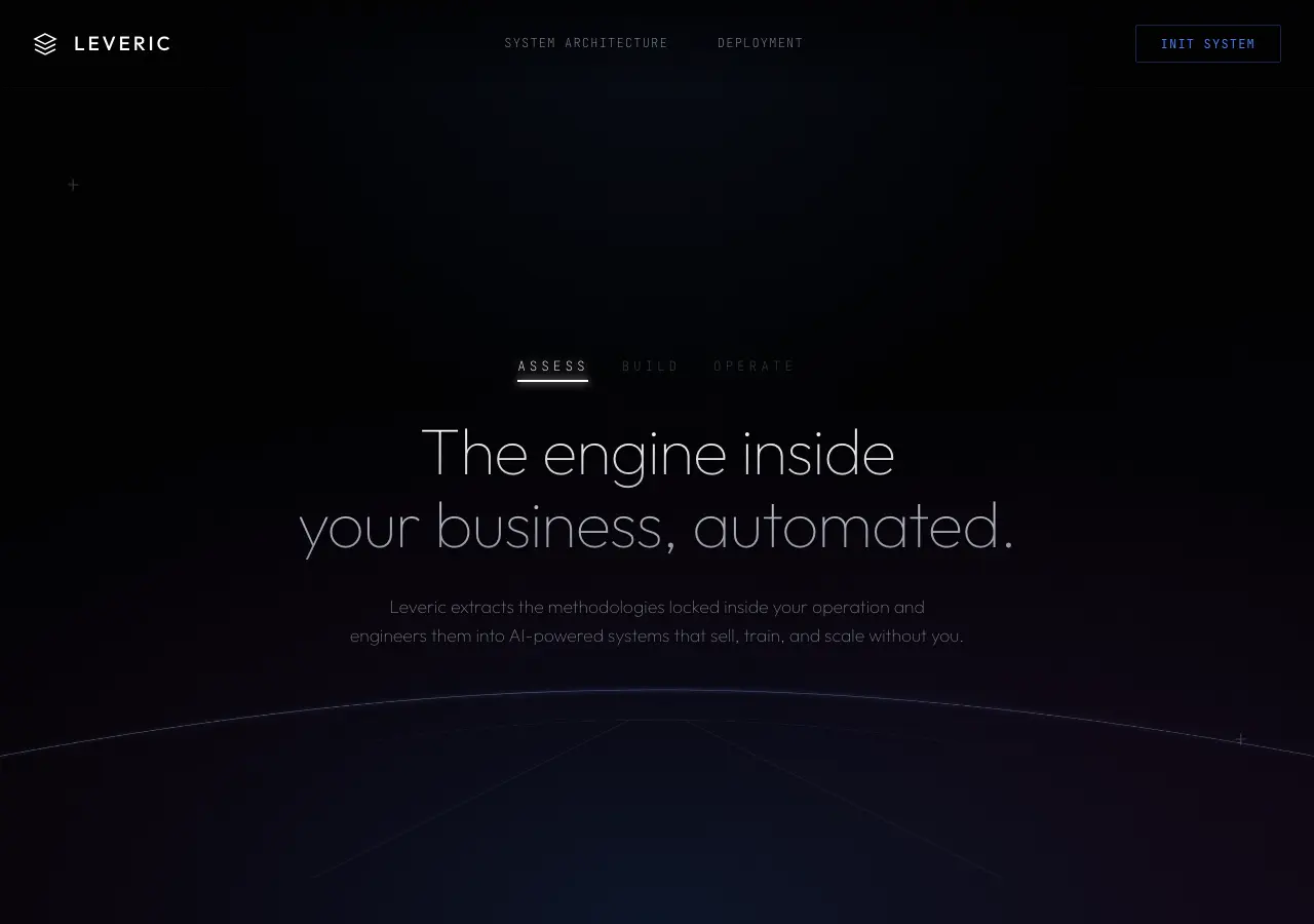 Preview of Leveric AI Landing 6