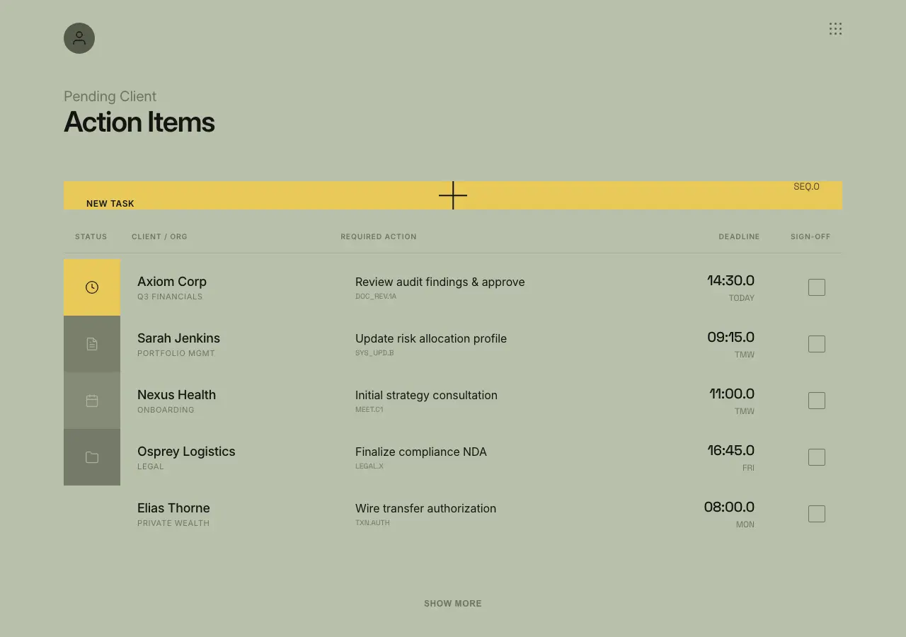 Preview of CRM Client Dashboard 6