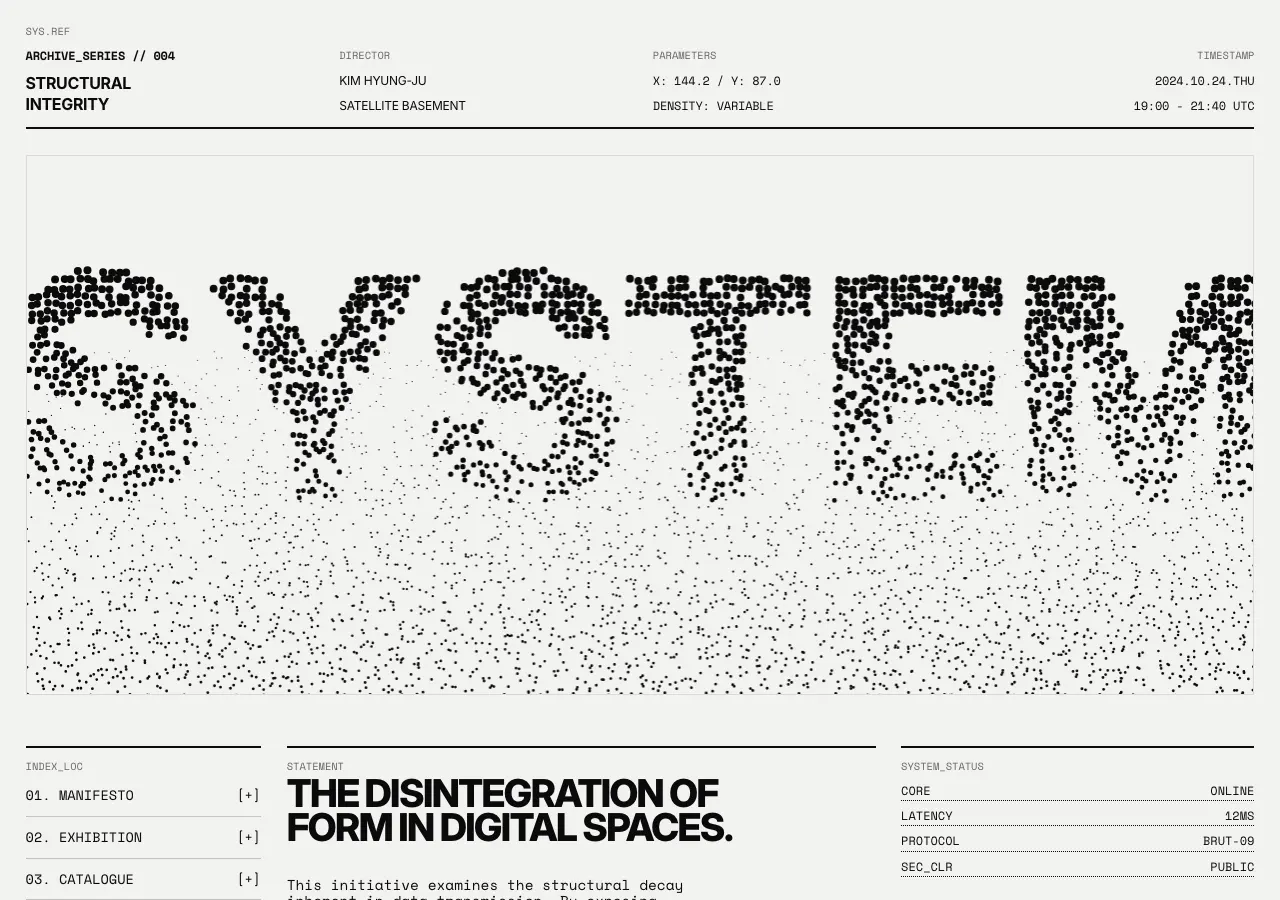 Preview of Brutalist Landing Page 2