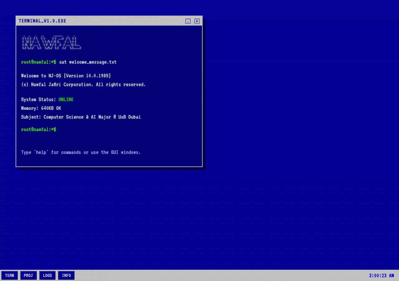 Preview of Cyber Terminal Portfolio 2