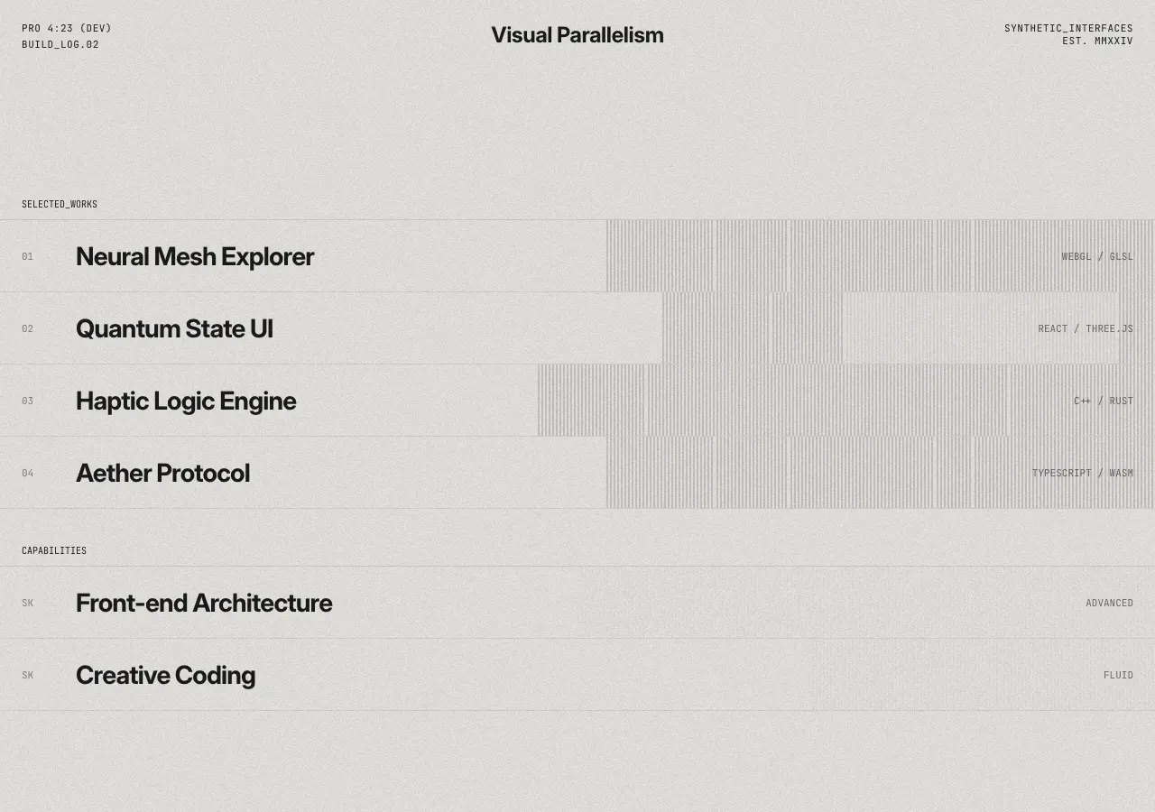 Preview of Minimal Developer Portfolio 3